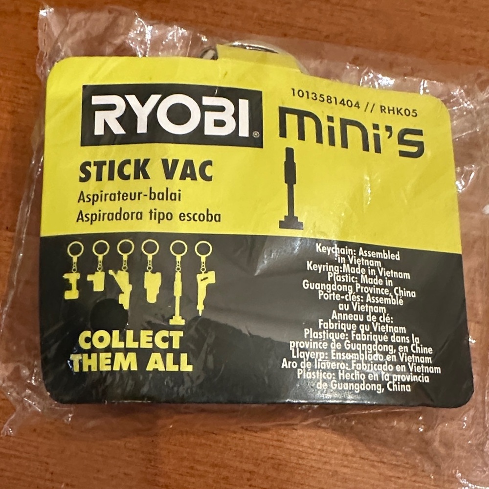 Ryobi mini stick vac keychain